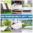 thumbnail image 4 of MVPNET 10 ft x 20 ft 12 mil White Polyethylene (PE) Heavy-Duty Tarp, 1 Piece, 4 of 5