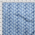 thumbnail image 4 of oneOone Polyester Spandex Blue Fabric Asian Japanese Koi Fish Dress Material Fabric Print Fabric By The Yard 56 Inch Wide, 4 of 4