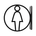 thumbnail image 3 of Letrero de baño para baño, calcomanía de pared acrílica para hombre o mujer, placa extraíble, letrero de baño para baño Femenino, 3 of 9