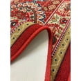 thumbnail image 4 of Extra-Long Low Pile Runner Rug Skid Resistant Backing Rug Runner Orient and Floral Red Cut to Size Roll Runner Rugs - 3 Feet x 26 Inch, 4 of 8