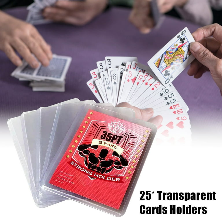 Hard Plastic Card Sleeves Card Protector Card Holder - Temu