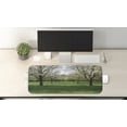 thumbnail image 2 of Tree Computer Mouse Pad, Cherry Blossoms View in Spring Season, Rectangle Non-Slip Rubber Mousepad Large, 31" x 12" Gaming Size, Lime Green Dark Brown, by Ambesonne, 2 of 2