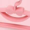thumbnail image 4 of 10 Pack Colour Plastic Baby Hangers, Extendable Hangers, Children Coat Hangers with Stackable Hooks, Non-Slip Toddler Hangers for Kids Children Clothes Dresses (Pink), 4 of 5