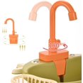 thumbnail image 3 of Children's Mini Kitchen Toy Sink Simulation Electric Circulating Water Play House Toy Children's Favorite Gift，Yellow, 3 of 6