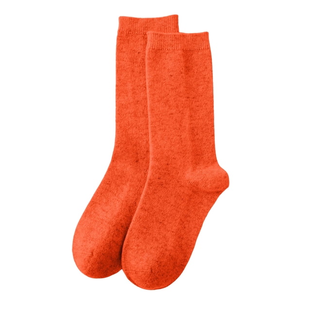 Chaussettes Mi-Mollet Décontractées pour Femmes, Laine Chaude, Polyester, Taille Unique 35-42