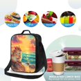 thumbnail image 4 of Picia Island Beach Guinea Pig Lunch box Lunch bag for men women Large capacity Lunchbox Reusable Lunch bags Insulated Lunch bag Lunch box cooler, 4 of 9