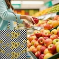 thumbnail image 6 of Sunflower Print Reusable Grocery Tote Bag – Vintage Boho Farmhouse Canvas Shopping Bag with Watercolor Floral Design, Beach, Picnic, Summer & Fall, 6 of 7