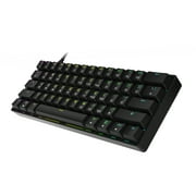 HK GAMING GK61 Mechanical Gaming Keyboard | 61 Keys RGB Backlit for PC/Mac ( Black, Gateron Optical Yellow)