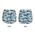 thumbnail image 3 of Balery Sea Marine And Lighthouse Pantalones cortos deportivos para mujer con forro y dos bolsillos, elásticos, para entrenamiento, gimnasio, yoga-Medium, 3 of 7