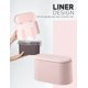 thumbnail image 5 of Mini bote de basura con tapa - Bote de basura pequeño extraíble (rosa), 5 of 5
