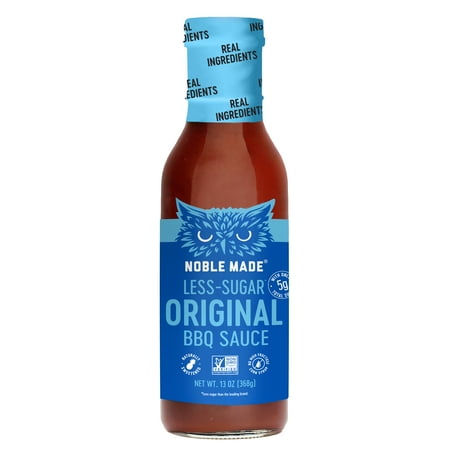 Noble Made, Less-Sugar Original BBQ Sauce, 13 Ounces