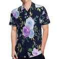 thumbnail image 4 of High Quality Hawaiian Shirts for Men Short Sleeve Aloha Beach Shirt Floral Summer Casual Button Down Shirts Blouses 22XWC7, 4 of 7