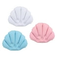 thumbnail image 1 of Unique Bargains Inflatable Bath Pillow with Suction Cups, Terry Cloth Covered Neck Support (Pink, Blue, White) 3 Pack, 1 of 6