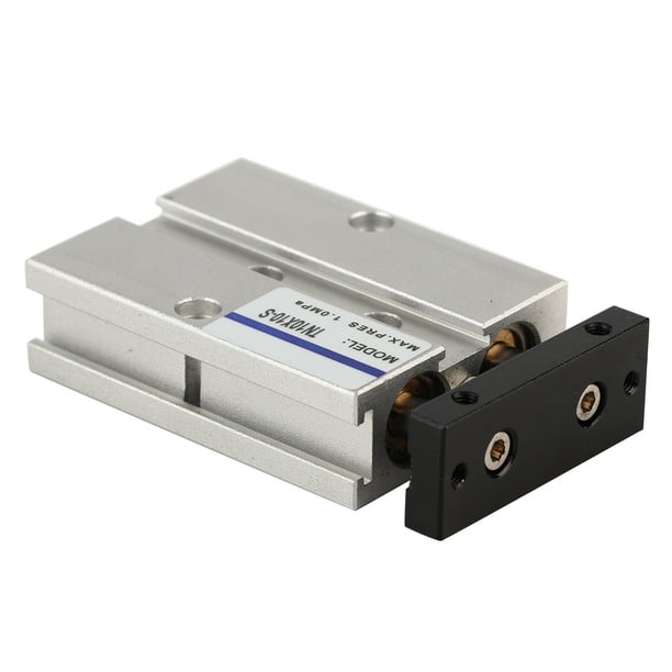 Cilindro de aire BuyWeek TN10 Doble vástago Doble efecto Aleación de aluminio 10 mm