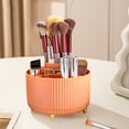 thumbnail image 5 of PONPRNGY 360 Rotating Makeup Organizer Cosmetic Storage Tray with Compartment Makeup Brush Lip Gloss Organizer Case Bathroom Cabinet Vanity Desktop, 5 of 6