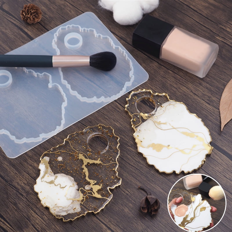 Silicone Irregular Tray Mold DIY Resin Epoxy Make Up Palette Mould