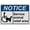 Warning Sign 1, variant on Weatherproof Horizontal ANSI Pet Rules Sign (Please keep dogs out of flower beds) 8 in" x 12 in" UV Resistant Indoor Outdoor Workplace Insdustrial Caution Danger Warning SIgn