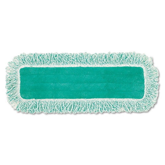 Dust Pad With Fringe, Microfiber, 18" Long, Green | Bundle of 10 Each