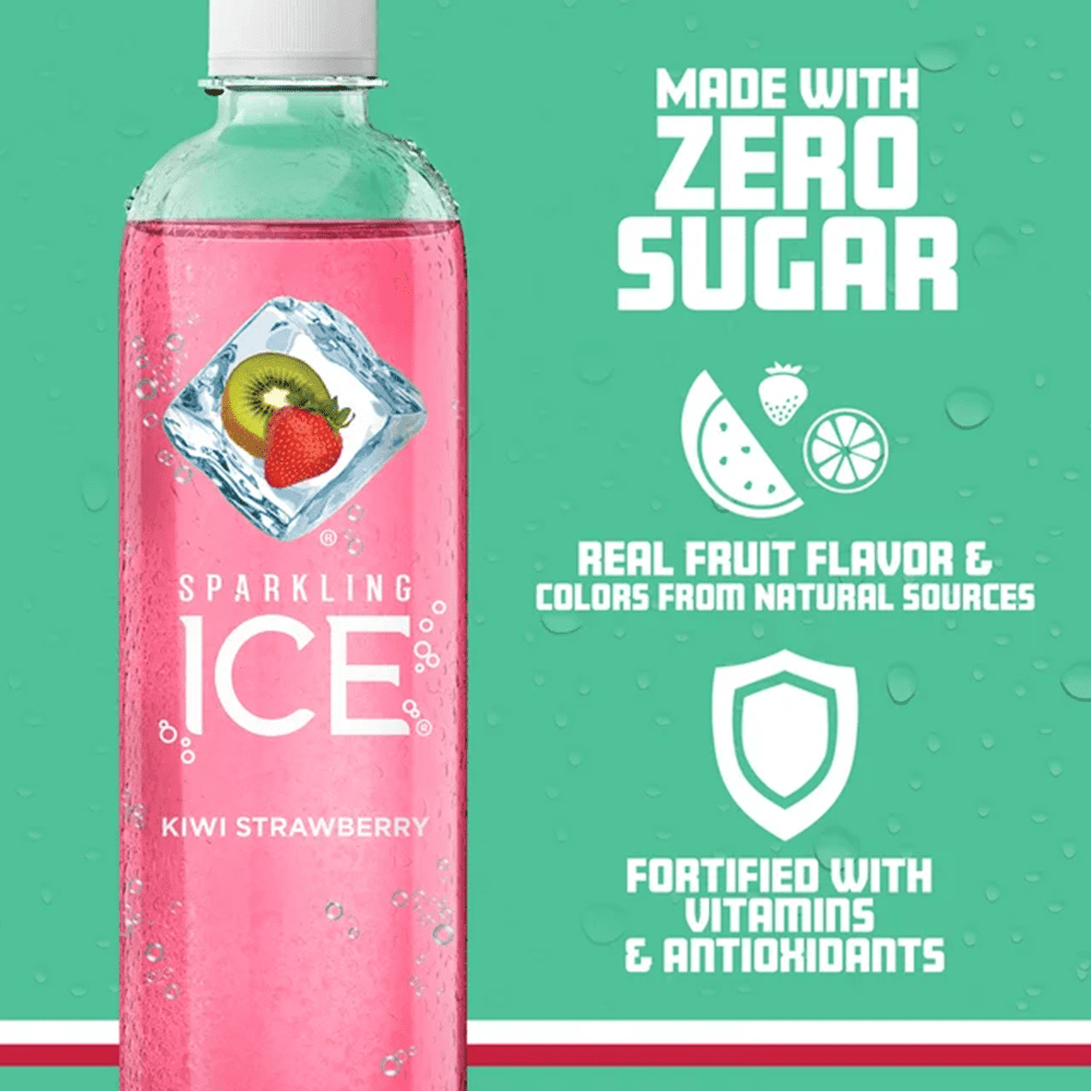 Sparkling Ice Flavored Water 17 fl oz, 9 count (Black Raspberry, Cherry Limeade, Orange Mango, Kiwi Strawberry, Lemon Lime, Coconut Pineapple, Black Cherry, Pink Grapefruit, Classic Lemonade)