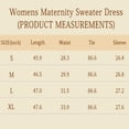 thumbnail image 4 of V-neck Maternity Nursing Dress Maternity Women Knit Outfits with Belt, 4 of 4