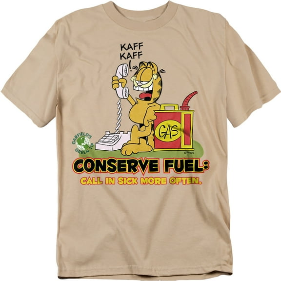 Garfield T-Shirt Call In Sick Unisex Graphic Tee For Men & Women