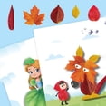 thumbnail image 4 of CJiaWei DIY Leaf Painting Children's Homework Material Package Hands On Brain Baby Puzzle Enlightenment Handmade Picture Book, 4 of 5