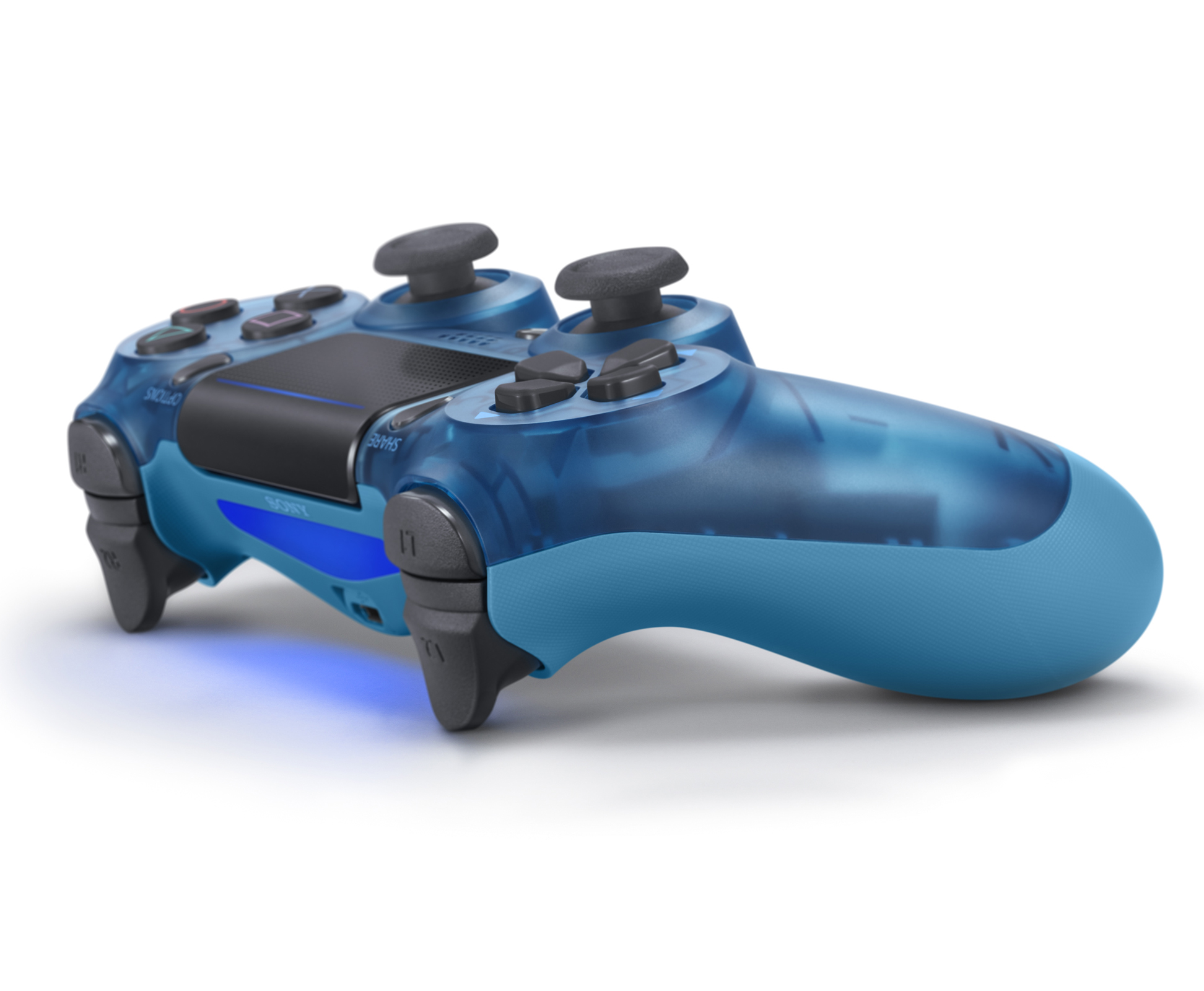 Sony PlayStation 4 DualShock 4 Controller, Blue Crystal, WMT Exclusive - image 3 of 6