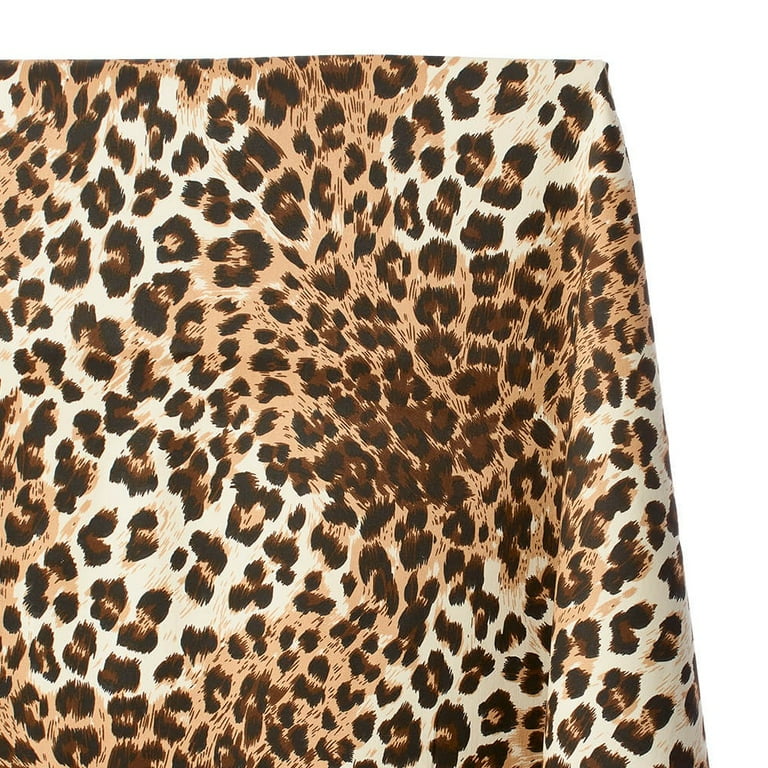 Leopard Print Stretch Twill Fabric Cotton Polyester Spandex 50