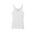thumbnail image 3 of District Adult Female Women Electric Heather Sleeveless Tank White 4X-Large, 3 of 4