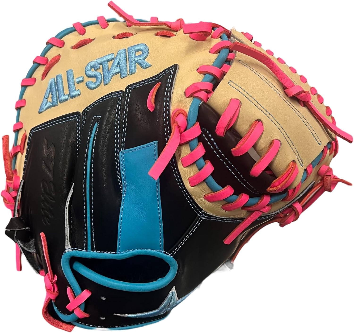 All Star S7 Elite 33A Baseball Catcheratms Glove 2-Piece Closed Black/Blue 33 Right Hand