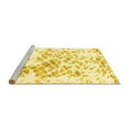 thumbnail image 2 of Ahgly Company Machine Washable Indoor Rectangle Abstract Yellow Modern Area Rugs, 3' x 5', 2 of 4