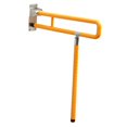 thumbnail image 3 of Mango de asiento del inodoro plegable marco de inodoro a prueba de óxido estable estable barra discapacitada barra de brazo de la barra hacia arriba Amarillo, 3 of 8