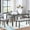 Gray, variant on Gray Rectangular Dining - High Quality MDF Top - Family Gatherings - Easy to Assemble and Clean Dining Set