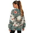 thumbnail image 4 of Yuyamidu Boho Floral Butterfly Women's Fashion Hoodie Sweatshirts Oversized Womens Novelty Sweatshirts with Pockets Loose Crewneck Pullover Casual Tops Long Sleeve Shirts Spring Fall Winter Clothes, 4 of 7