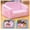 Pink1, variant on Baxluxe Kids Sofa Chair, 2-in-1 Foldable Couch, Cotton, Removable Washable Soft Cover, Lightweight, Reading Playing Comfy Convertible Chair,Rainbow