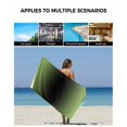 thumbnail image 5 of Dark Sea Green Black Ombre Towel Set of 3, Soft Microfiber Bath Towels, Hand Towel, Washcloths, Modern Gradient Abstract Art Quick-Dry Absorbent Towels for Bathroom Kitchen Hotel Beach Gym Spa, 5 of 7