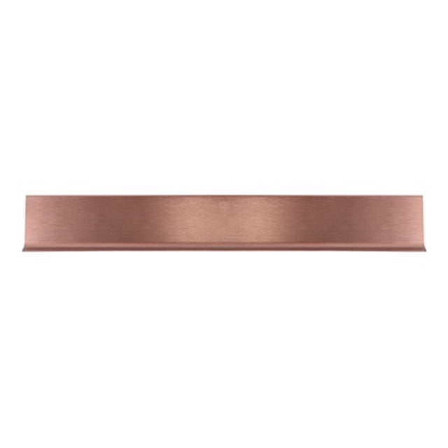 zoclo aluminio brush bronce 6 x 240 cm