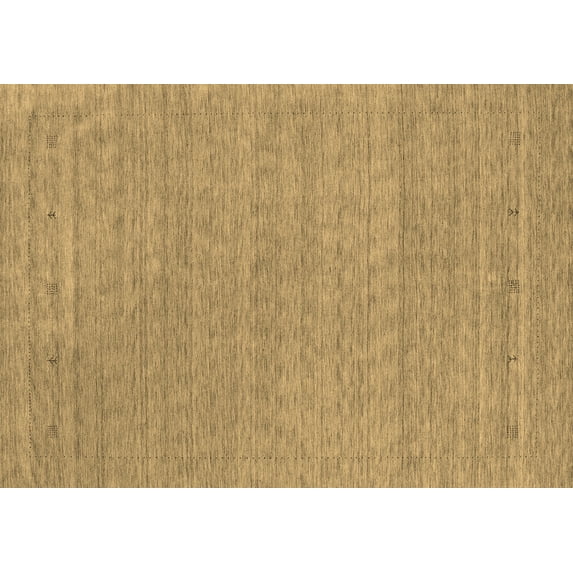 Ahgly Company Indoor Rectangle Abstract Brown Contemporary Area Rugs, 6' x 9'