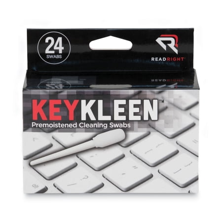 Read Right KeyKleen Premoistened Cleaning Swabs 24/Box (RR1243)