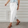 thumbnail image 4 of Sngxgn Women's Pants Lightweight Comfortable Lounge Pants for Women(White,XXL), 4 of 8