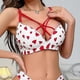 thumbnail image 2 of Women Wireless Bra Thin Sponge Heart Underwear Sexy Romantic Daily Bras B Cup, 2 of 4