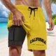 thumbnail image 2 of Bañador para hombre con forro compresivo: cintura elástica, estampados coloridos, secado rápido, bolsillos para actividades en la playa (S-XXXXXL), 2 of 4