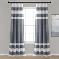 thumbnail image 1 of Lush Decor Navy Stripe Yarn-Dyed Cotton Window Curtain Set (84" x 40"), 1 of 6