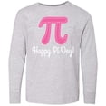 thumbnail image 3 of Inktastic Happy Pi Day Pink Math Symbol Long Sleeve Youth T-Shirt, 3 of 5