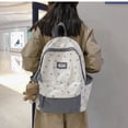 thumbnail image 2 of UJNDER Backpack for School Designer Style Large Capacity Winter Backpack, Version with for College Students Bookbag for Girls Ages 10-18 Grey,One Size, 2 of 5