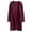 Wine Red, variant on ANRABESS Womens Cardigan Sweater Open Front Knit Long Coatigan Dressy Casual Jacket Coat 2026 Fall Outfits Classy Clothes Beige Medium