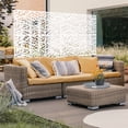 thumbnail image 5 of Outdoor Metal Privacy Screen 76" H×48" W, Decorative Privacy Fence and Room/Garden Divider, Freestanding Panel with Stand, Durable Steel for Patio, Garden, Balcony, or Backyard, 5 of 12