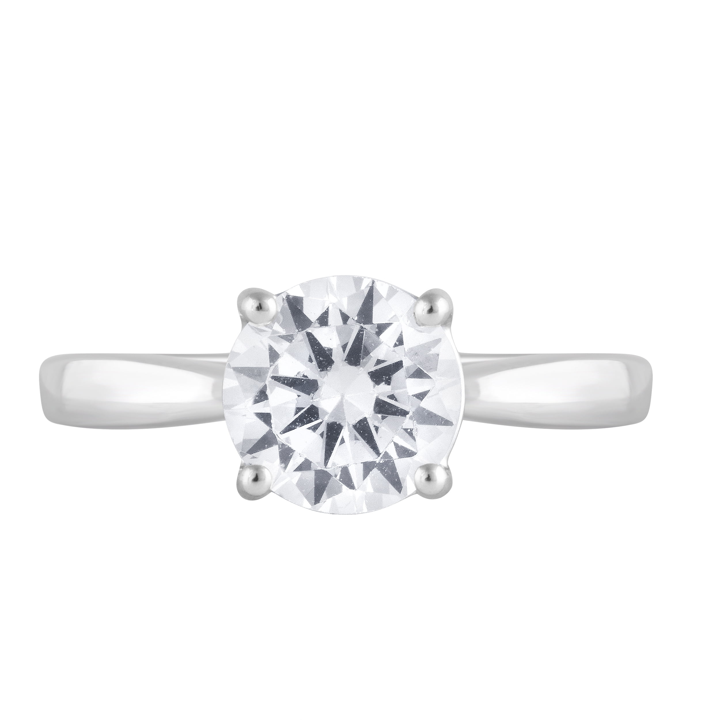 Unique Moments 2.00 Ct Round Lab Grown Diamond Ring in 10K for Women (HI-SI/I1 ) for Women
