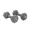 Gray, variant on JFIT Vinyl Dumbbell (Set of 2), 2 LBS
