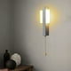 thumbnail image 5 of Aplique de pared moderno con cable | Luz LED de pared interior de 6 W, blanco cálido | Metal y acrílico para salón, dormitorio, baño, pasillo y escaleras | Negro o blanco, 5 of 6